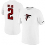 Matt Ryan Atlanta Falcons 2# Nike Player Name & Number T-Shirt white