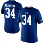 Mens Indianapolis Colts Trent Richardson Nike Royal Blue Player Pride Name and Number T-Shirt