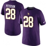 Nike Minnesota Vikings 28 Adrian Peterson Pride Name & Number T-Shirt