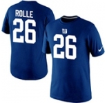Nike New York Giants Antrel Rolle Pride Name & Number T-Shirt Blue