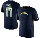 Nike San Diego Chargers Phillip Rivers Name & Number T-Shirt D.Blue
