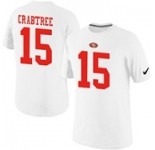 Nike San Francisco 49ers 15 CRABTREE Pride Name & Number T-Shirt White
