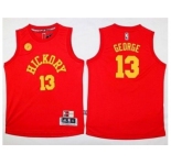 Youth Indiana Pacers #13 Paul George Red Hardwood Classics Performance Stitched NBA Jersey