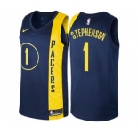 Youth Nike Indiana Pacers #1 Lance Stephenson Swingman Navy Blue NBA Jersey - City Edition
