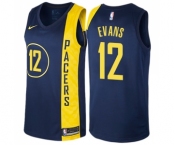 Youth Nike Indiana Pacers #12 Tyreke Evans Swingman Navy Blue NBA Jersey - City Edition