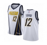Youth Nike Indiana Pacers #12 Tyreke Evans White Swingman Jersey - Earned Edition