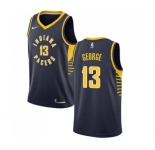 Youth Nike Indiana Pacers #13 Paul George Swingman Navy Blue Road NBA Jersey - Icon Edition