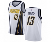 Youth Nike Indiana Pacers #13 Paul George White Swingman Jersey - Earned Edition