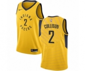 Youth Nike Indiana Pacers #2 Darren Collison Authentic Gold NBA Jersey Statement Edition