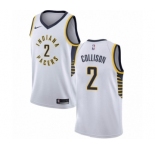 Youth Nike Indiana Pacers #2 Darren Collison Authentic White NBA Jersey - Association Edition
