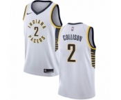 Youth Nike Indiana Pacers #2 Darren Collison Authentic White NBA Jersey - Association Edition