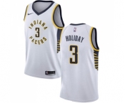 Youth Nike Indiana Pacers #3 Aaron Holiday Swingman White NBA Jersey - Association Edition