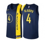 Youth Nike Indiana Pacers #4 Victor Oladipo Swingman Navy Blue NBA Jersey - City Edition