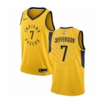 Youth Nike Indiana Pacers #7 Al Jefferson Authentic Gold NBA Jersey Statement Edition