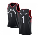 Youth Nike Toronto Raptors #1 Tracy Mcgrady Swingman Black Alternate NBA Jersey Statement Edition