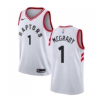 Youth Nike Toronto Raptors #1 Tracy Mcgrady Swingman White NBA Jersey - Association Edition