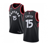 Youth Nike Toronto Raptors #15 Vince Carter Swingman Black Alternate NBA Jersey Statement Edition