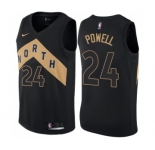 Youth Nike Toronto Raptors #24 Norman Powell Swingman Black NBA Jersey - City Edition