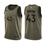 Youth Nike Toronto Raptors #43 Pascal Siakam Swingman Green Salute to Service NBA Jersey