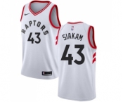 Youth Nike Toronto Raptors #43 Pascal Siakam Swingman White NBA Jersey - Association Edition