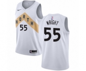 Youth Nike Toronto Raptors #55 Delon Wright Swingman White NBA Jersey - City Edition