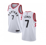 Youth Nike Toronto Raptors #7 Kyle Lowry Swingman White NBA Jersey - Association Edition