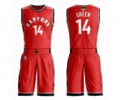 Youth Toronto Raptors #14 Danny Green Swingman Red 2019 Basketball Finals Bound Suit Jersey - Icon Edition