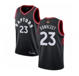 Youth Toronto Raptors #23 Fred VanVleet Swingman Black 2019 Basketball Finals Bound Jersey Statement Edition