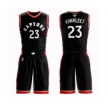 Youth Toronto Raptors #23 Fred VanVleet Swingman Black 2019 Basketball Finals Bound Suit Jersey Statement Edition