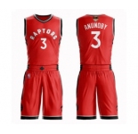 Youth Toronto Raptors #3 OG Anunoby Swingman Red 2019 Basketball Finals Bound Suit Jersey - Icon Edition
