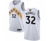Youth Toronto Raptors #32 KJ McDaniels Swingman White 2019 Basketball Finals Bound Jersey - City Edition