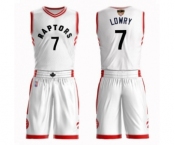 Youth Toronto Raptors #7 Kyle Lowry Swingman White 2019 Basketball Finals Bound Suit Jersey - Association Edition