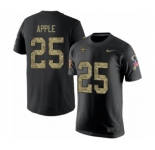 NFL Nike New Orleans Saints #25 Eli Apple Black Camo Salute to Service T-Shirt
