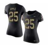 NFL Women's Nike New Orleans Saints #25 Eli Apple Black Camo Salute to Service T-Shirt