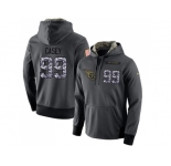 NFL Men's Nike Tennessee Titans #99 Jurrell Casey Stitched Black Anthracite Salute to Service Player Performance Hoodie