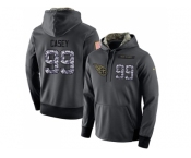 NFL Men's Nike Tennessee Titans #99 Jurrell Casey Stitched Black Anthracite Salute to Service Player Performance Hoodie
