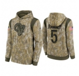 Men's Los Angeles Rams #5 Jalen Ramsey Camo 2021 Salute To Service Therma Performance Pullover Hoodie