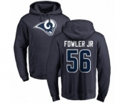 NFL Nike Los Angeles Rams #56 Dante Fowler Jr Navy Blue Name & Number Logo Pullover Hoodie