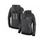 NFL Women's Nike Los Angeles Rams #11 Tavon Austin Stitched Black Anthracite Salute to Service Player Performance Hoodie