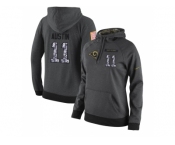 NFL Women's Nike Los Angeles Rams #11 Tavon Austin Stitched Black Anthracite Salute to Service Player Performance Hoodie