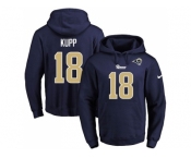Nike Los Angeles Rams #18 Cooper Kupp Navy Blue Name & Number Pullover NFL Hoodie