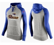 Women Nike St.Louis Rams Performance Hoodie Grey & Blue_1