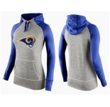 Women Nike St.Louis Rams Performance Hoodie Grey & Blue_2