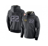 NFL Men's Nike Tampa Bay Buccaneers #22 Doug Martin Stitched Black Anthracite Salute to Service Player Performance Hoodie