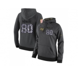 Women Nike Tampa Bay Buccaneers #80 O. J. Howard Stitched Black Anthracite Salute to Service Player Performance Hoodie