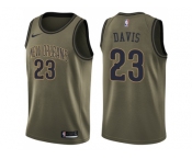 Men Nike New Orleans Pelicans #23 Anthony Davis Green Salute to Service NBA Swingman Jersey