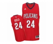 Men's Adidas New Orleans Pelicans #24 Buddy Hield Swingman Red Alternate NBA Jersey