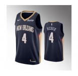Men's New Orleans Pelicans #4 J.J. Redick Navy Icon Edition Stitched Jersey