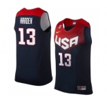 Men's Nike Team USA #13 James Harden Swingman Navy Blue 2014 Dream Team Basketball Jersey