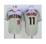 Arizona Diamondbacks #11 A. J. Pollock Gray Brick New Cool Base Stitched Baseball Jersey